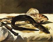Edouard Manet Ele and Red Snapper oil